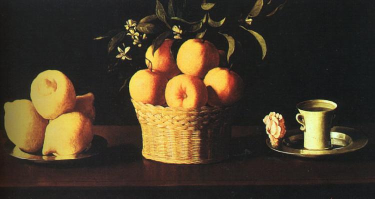 Francisco de Zurbaran Still Life with Oranges and Lemons oil painting image